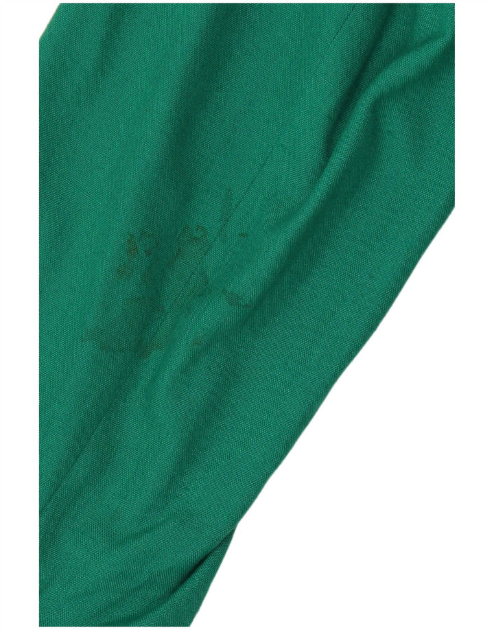 Vintage mujer 1 botón Blazer chaqueta Reino Unido 16 verde grande