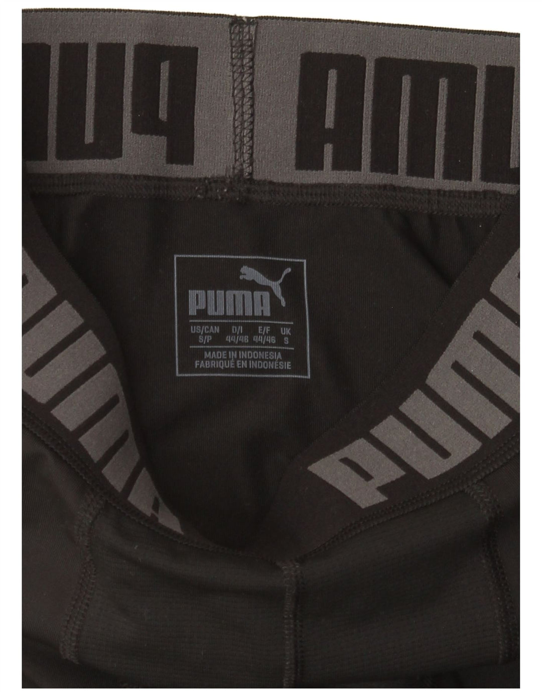 Puma Leggings gráficos para hombre pequeños negros