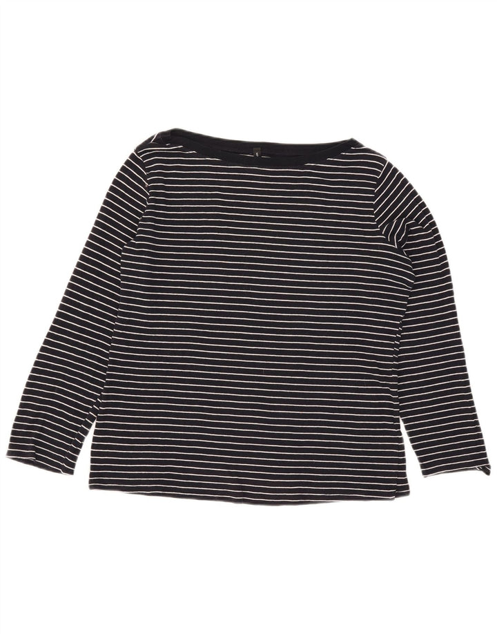 Marks & Spencer - Camiseta de manga larga para mujer, talla 40, talla grande, color azul marino