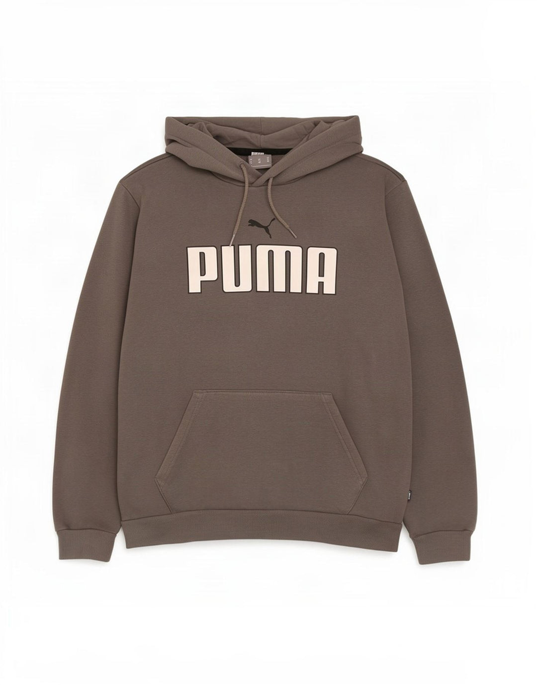Puma Hombre Sudadera Con Capucha Gráfica Jersey De Algodón Gris Medio
