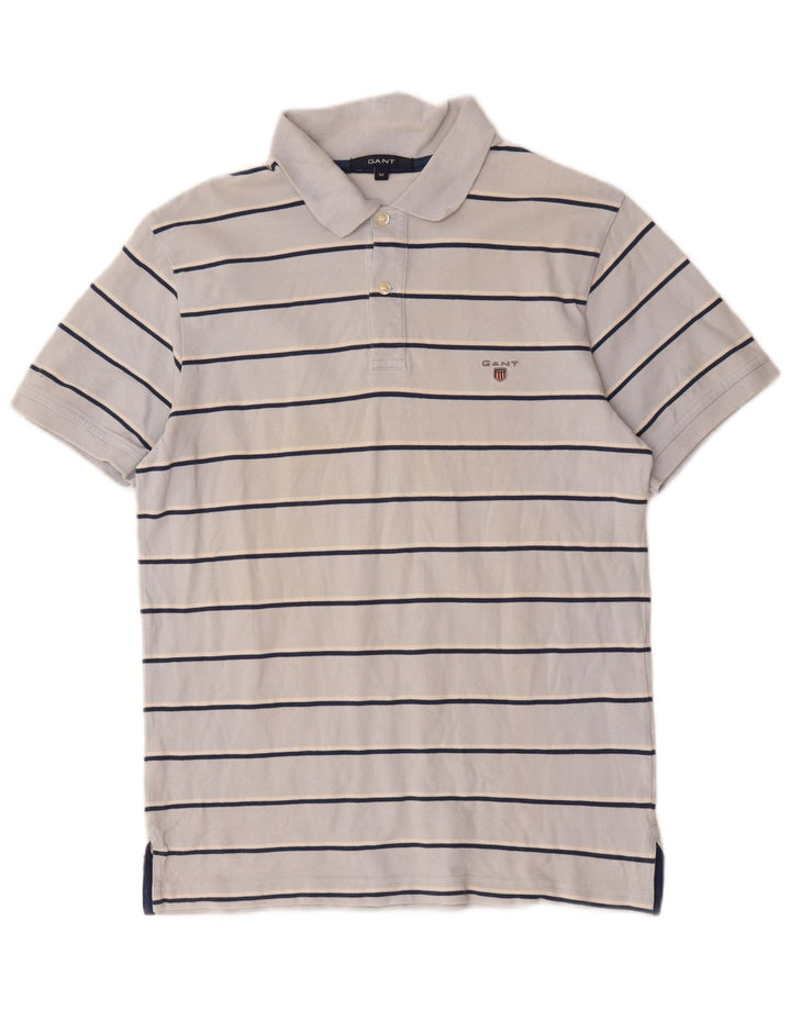 Gant Polo De Algodón A Rayas Azul Medio Hombre