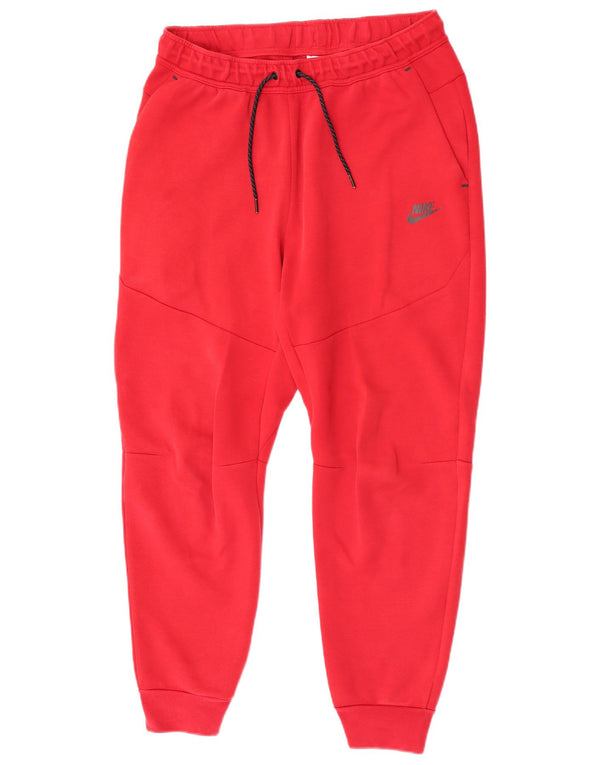 Nike Pantalones De Chándal para Hombre Joggers Large Rojo Algodón Deportes