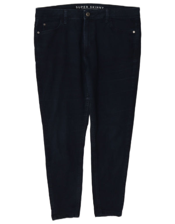 Marks & Spencer - Vaqueros ajustados para mujer, talla 40, talla grande, W34 L25, color azul marino