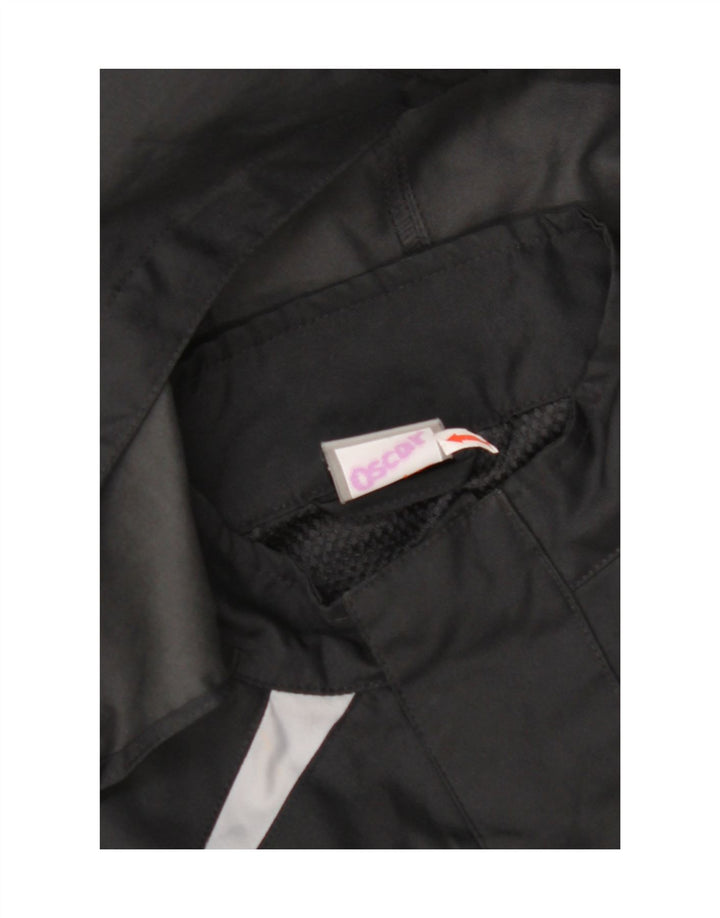 NIKE Chubasquero con capucha para niños 12-13 años Grande Negro Colorblock Poliéster