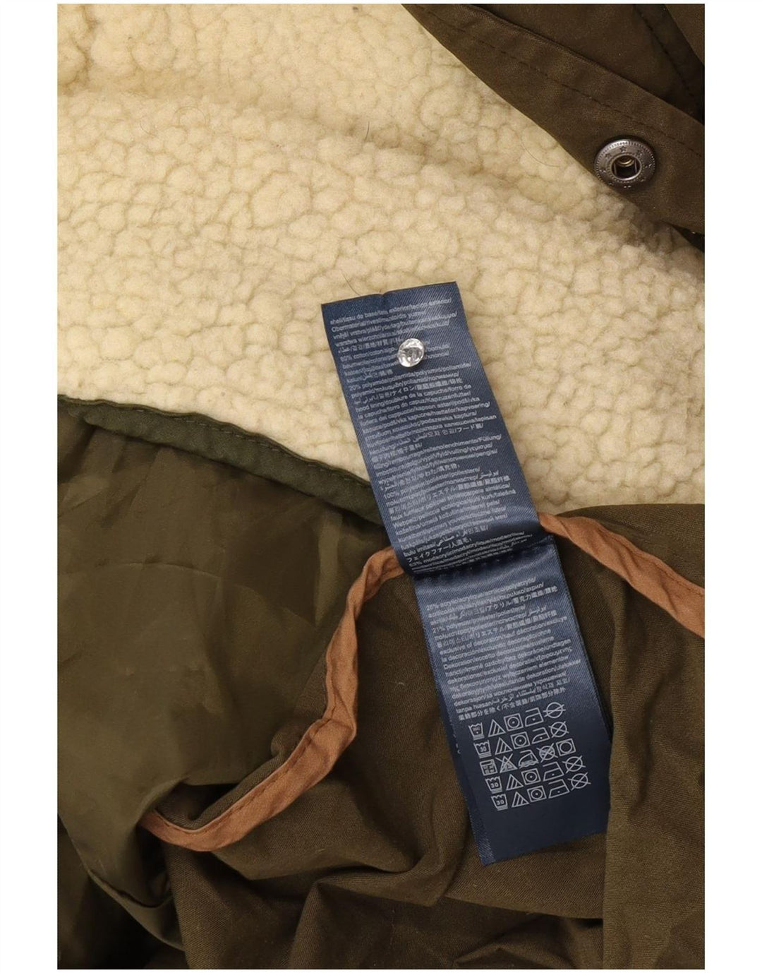 Tommy Hilfiger Chaqueta Parka con Capucha para Hombre UK 44 2XL Caqui Poliéster