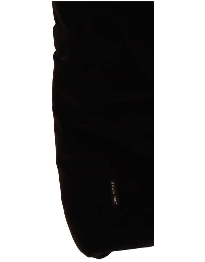 Moncler Chaqueta acolchada de terciopelo extragrande para mujer Talla 0 XS Algodón negro