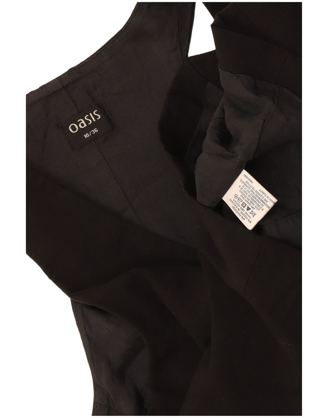 Chaleco Oasis Mujer UK 40 Pequeño Poliéster Negro