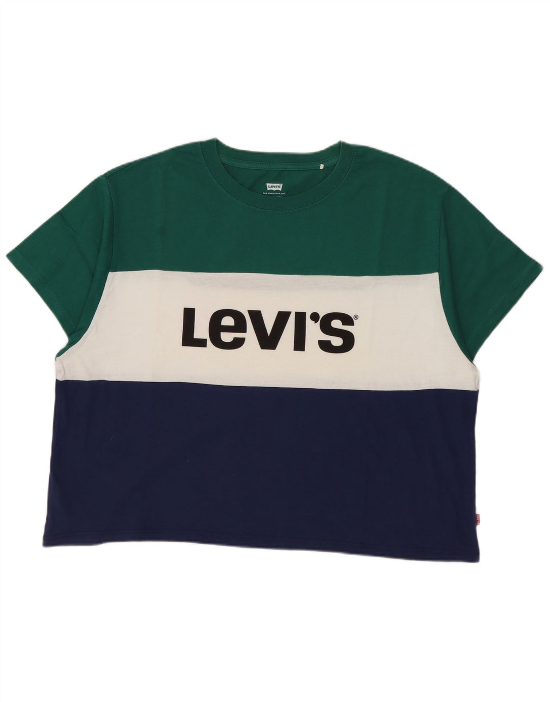 LEVI'S Camiseta corta con gráfico para mujer UK 10 Small Multicolor