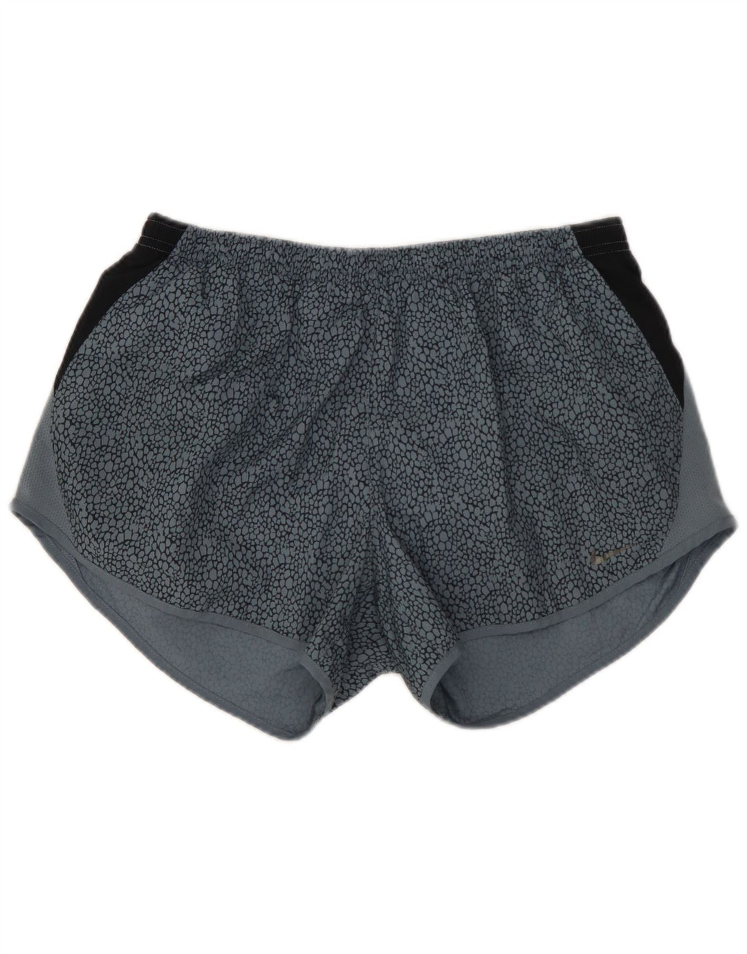 NIKE Pantalones cortos deportivos Dri Fit para mujer UK 40 Azul medio Poliéster con bloques de color