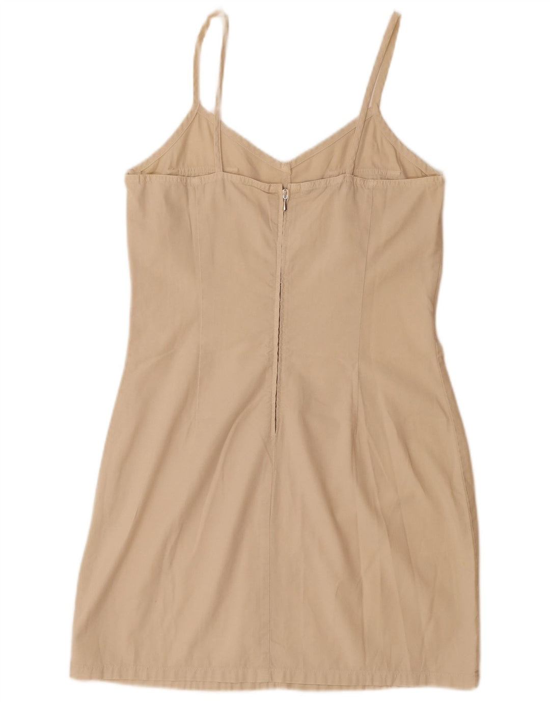 WIT BOY Vestido lencero para mujer UK 44 Grande Algodón beige