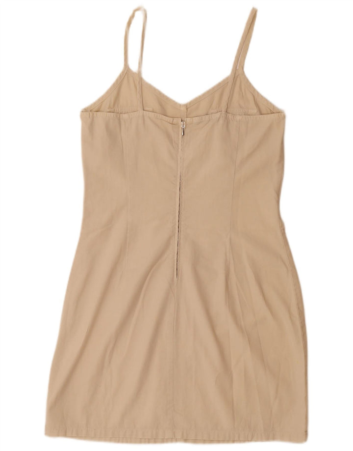 WIT BOY Vestido lencero para mujer UK 44 Grande Algodón beige