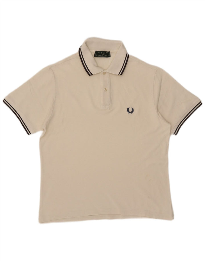 Polo Fred Perry Hombre Algodón Blanco Mediano