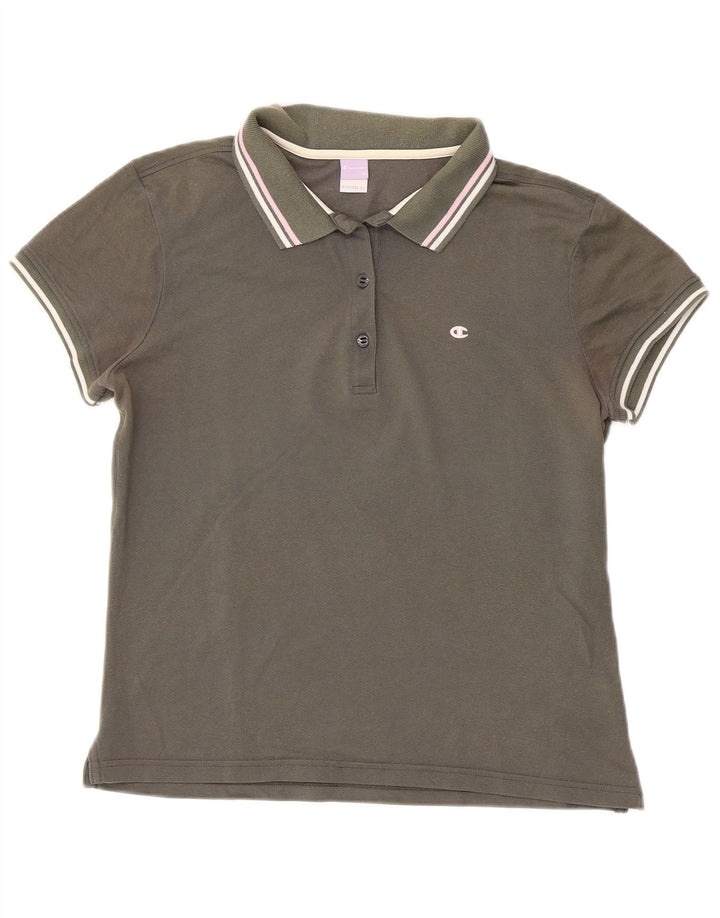 CHAMPION Polo Heritage Fit para mujer UK 40 XL Verde