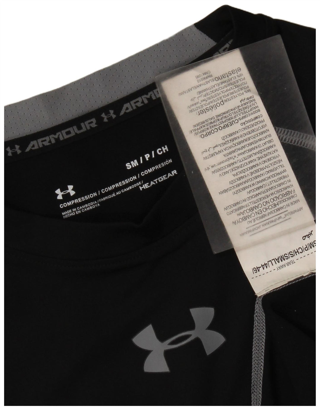 Under Armour Camiseta gráfica para mujer Top UK 8 Small Poliéster negro