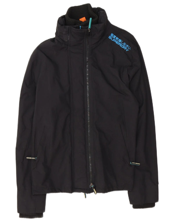 Superdry Chaqueta Cortavientos The Windcheater para Hombre UK 40 Large Nylon Negro