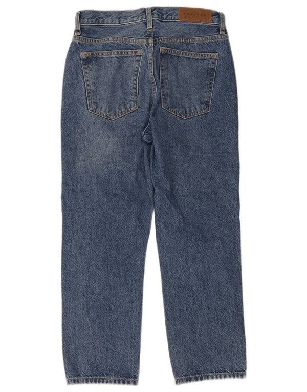 Topshop Editor Tapered Jeans para Mujer UK 8 W26 L28 Algodón Azul