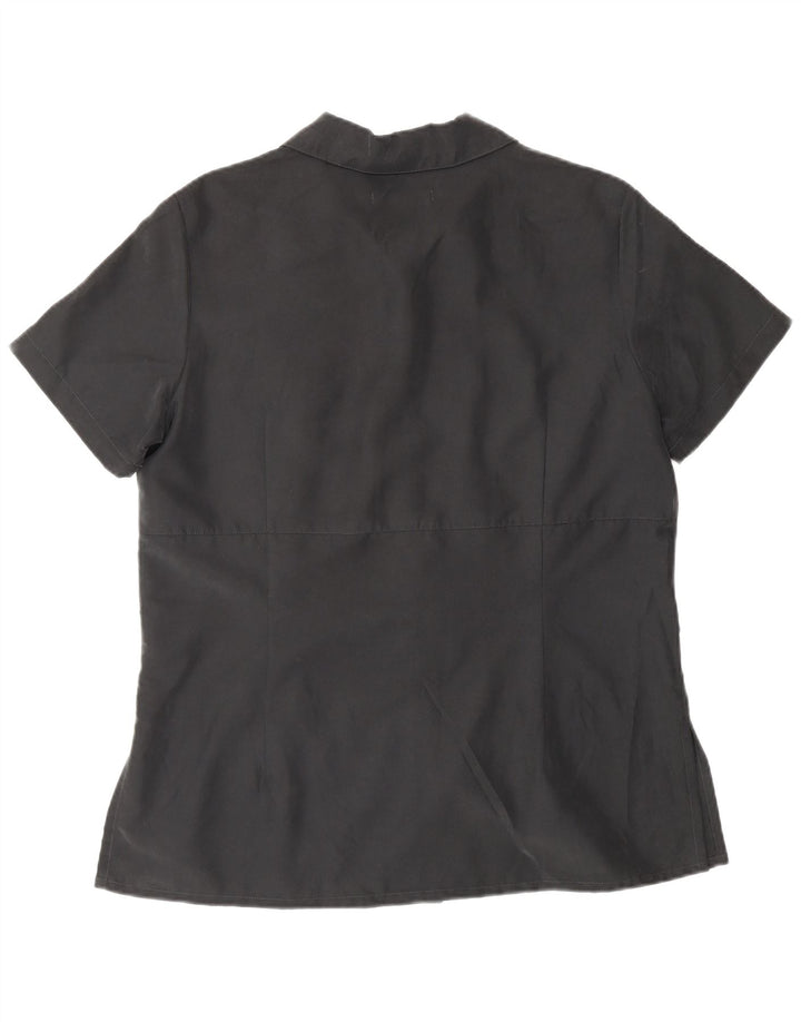 S.Oliver Camisa Manga Corta Mujer IT 40 Small Gris Poliamida