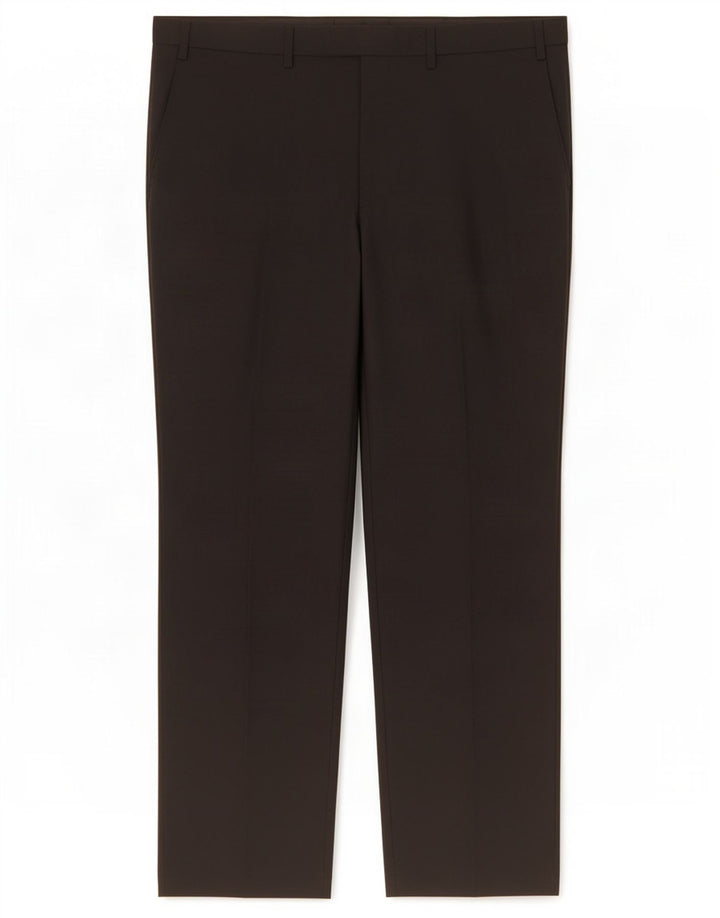 Marks & Spencer Pantalón de traje regular para hombre W40 L31 Poliéster negro