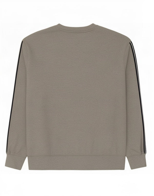 Jack Wills Hombre Sudadera Estampada Jersey De Algodón Gris Color Block Grande