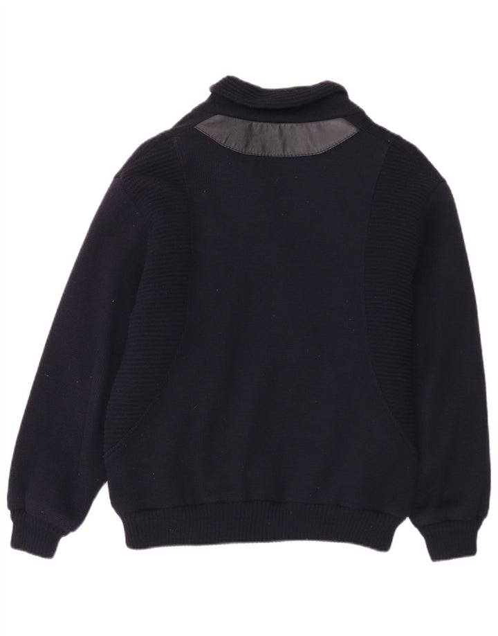 Jockey Chaqueta Bomber de Punto para Hombre EU 48 Small Azul Marino Poliacrílico
