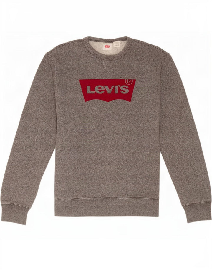 Levi's Mujer Sudadera Gráfica Jumper Gris Medio Flecked Classic