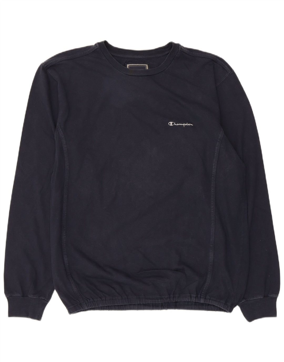 Champion Hombre Top Manga Larga XL Azul Marino Algodón