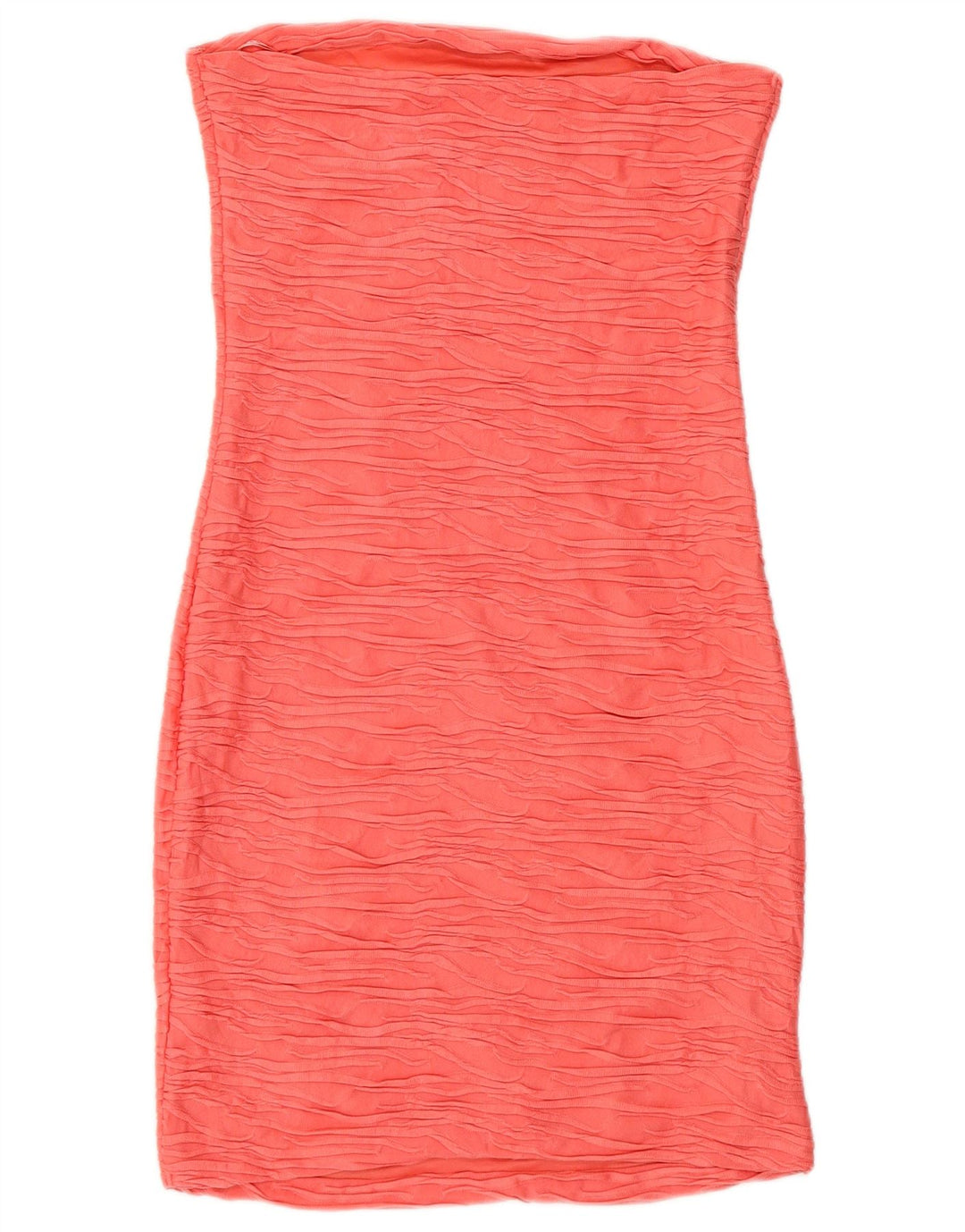 Zara Vestido Ajustado Sin Tirantes para Mujer UK 44 Poliéster Rosa Medio