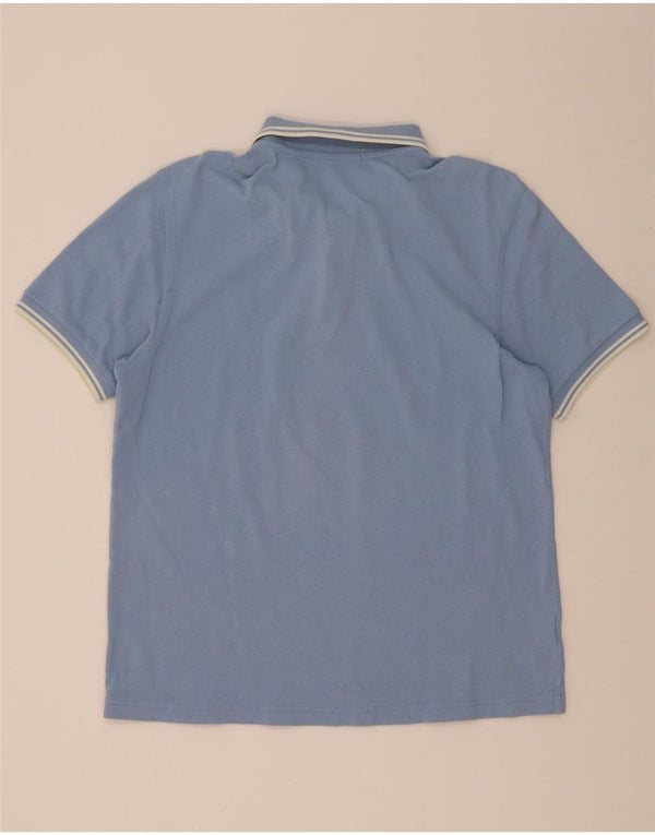 Fred Perry Polo Para Hombre De Algodón A Rayas Azul Grande