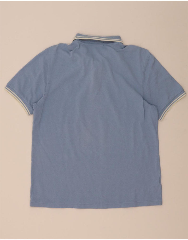Fred Perry Polo Para Hombre De Algodón A Rayas Azul Grande