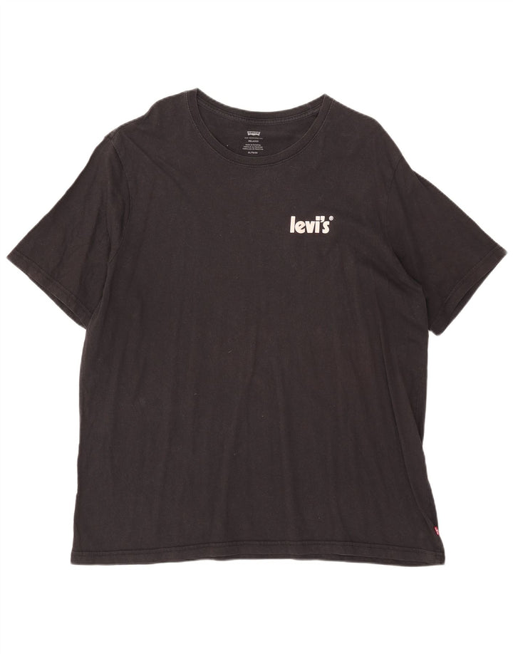 Levi's Camiseta con gráfico relajado para hombre XL Negro