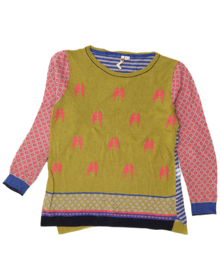 White Stuff - Jersey con cuello barco para mujer, talla S, multicolor
