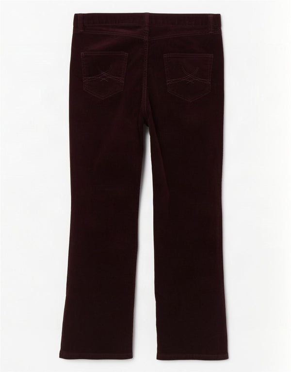 Marks & Spencer Pantalones de pana para mujer UK 14 Medium W34 L27 Borgoña