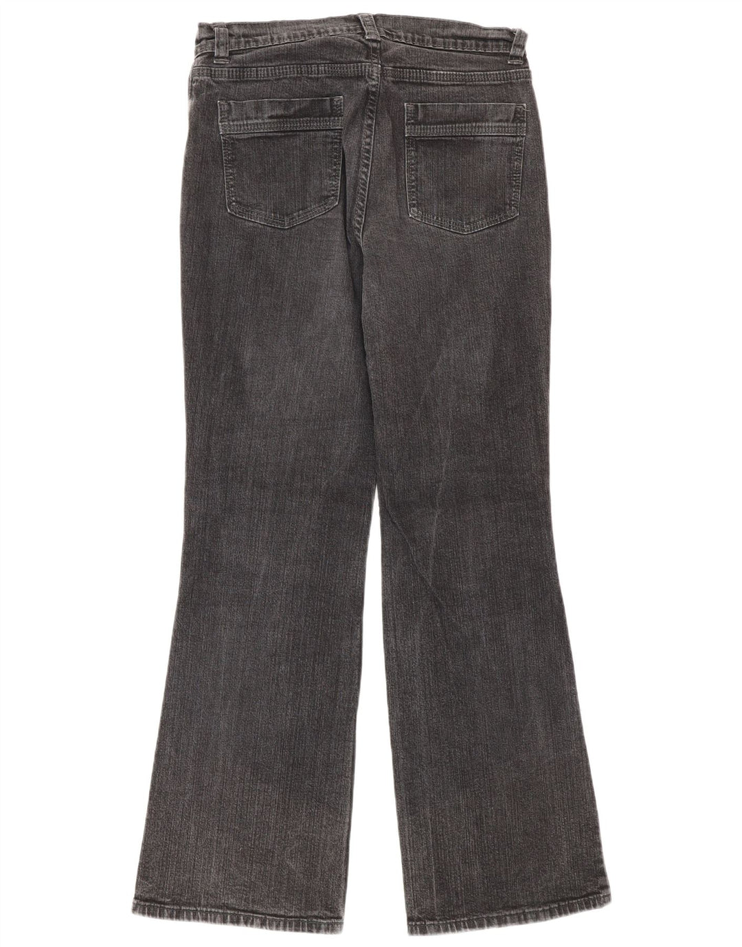 Marks & Spencer Vaqueros Bootcut para Mujer UK 10 Small W27 L29 Algodón Negro