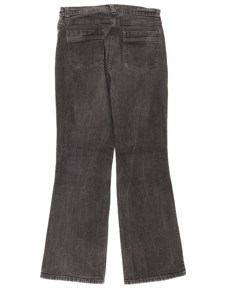 Marks & Spencer Vaqueros Bootcut para Mujer UK 10 Small W27 L29 Algodón Negro