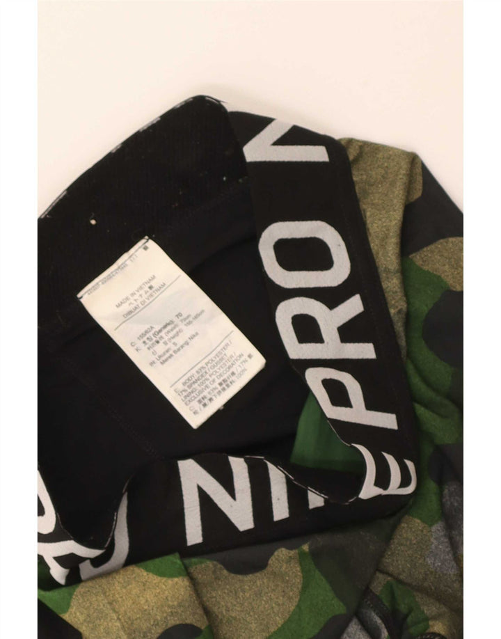Nike Leggings gráficos para mujer UK 4 XS Negro Camuflaje Poliéster