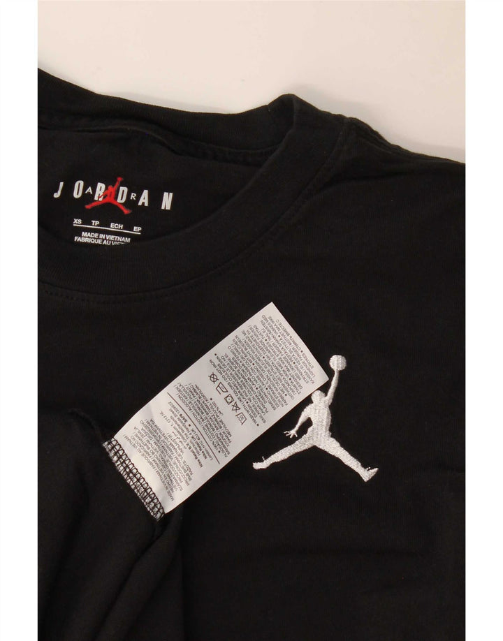 Camiseta Jordan Hombre Top XS Algodón Negro