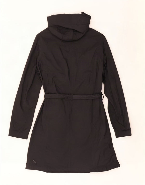 Eddie Bauer Chubasquero con capucha para mujer UK 46 Large Nylon negro