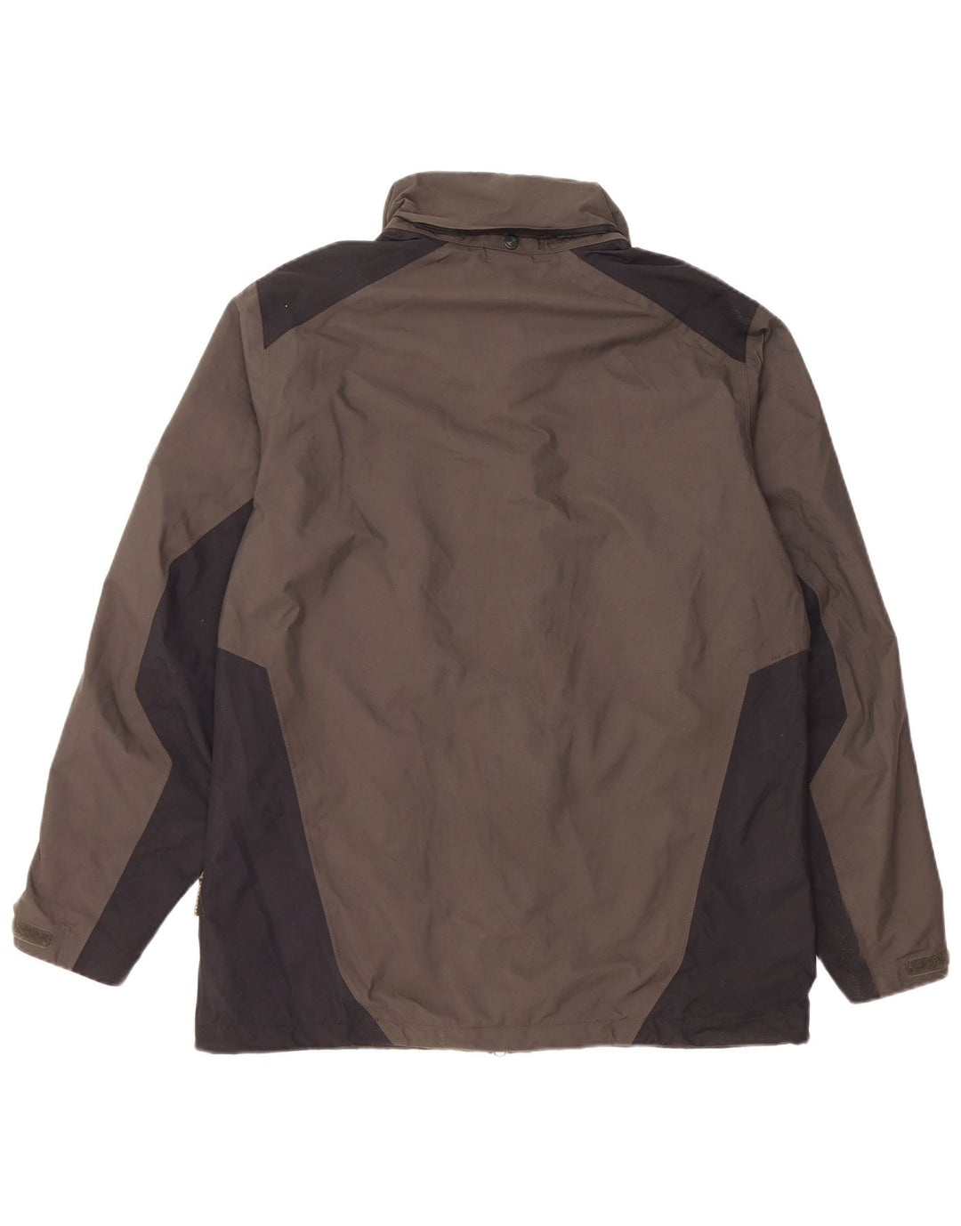 Jack Wolfskin Chaqueta impermeable para hombre ES 36/38 Gris medio Poliamida color block