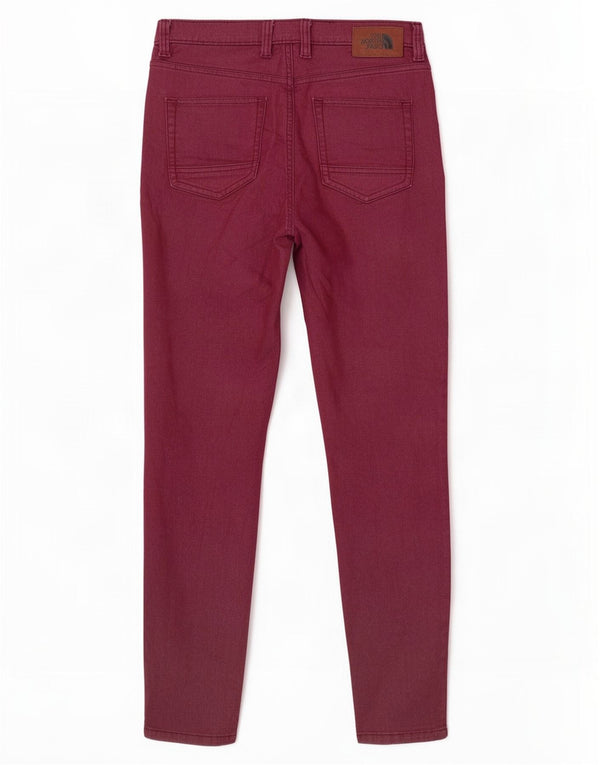 The North Face Jeans ajustados para mujer US 4 Small W27 L27 Algodón burdeos