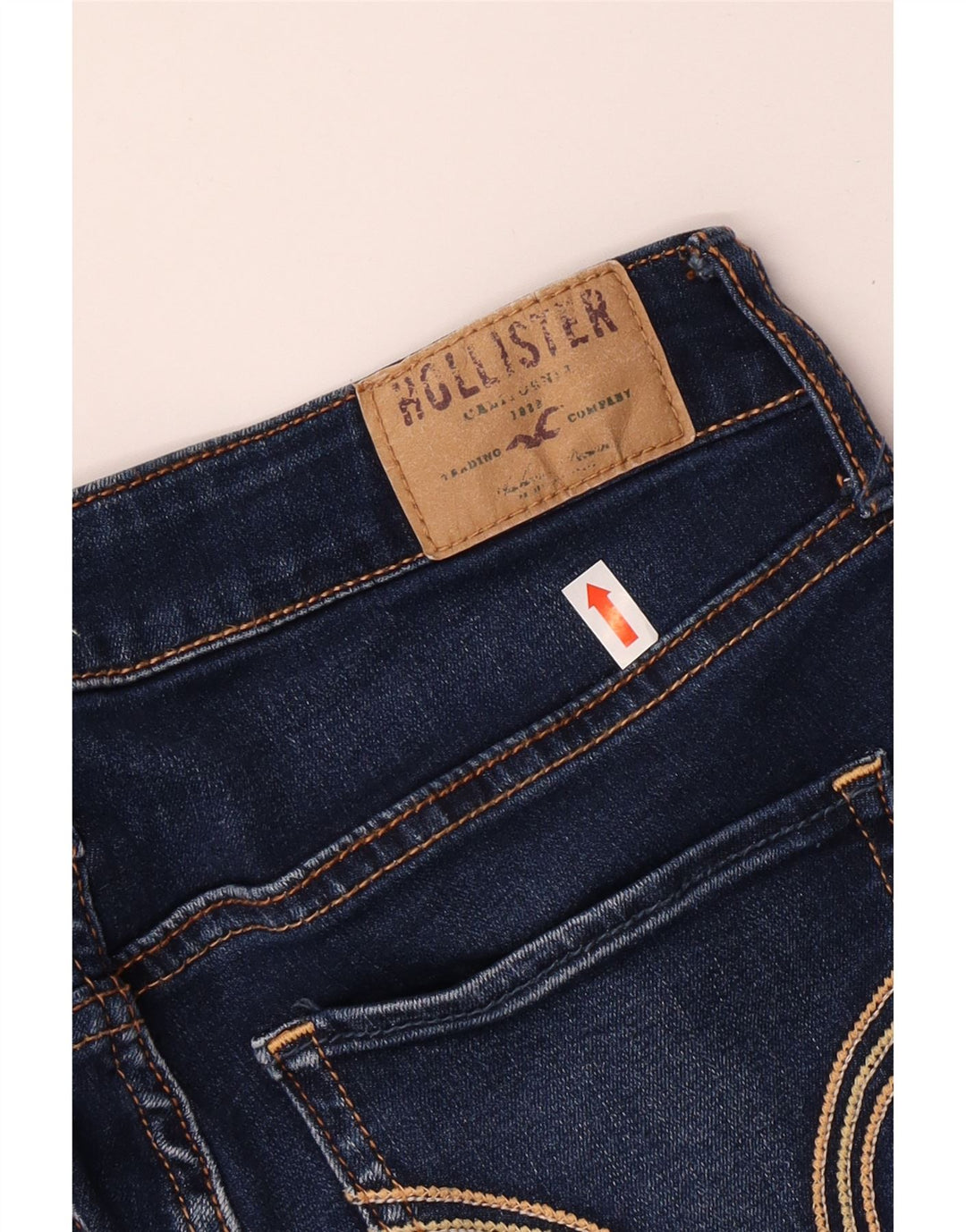 HOLLISTER Jeans ajustados desgastados para mujer US 3 XS W26 L31 Algodón azul