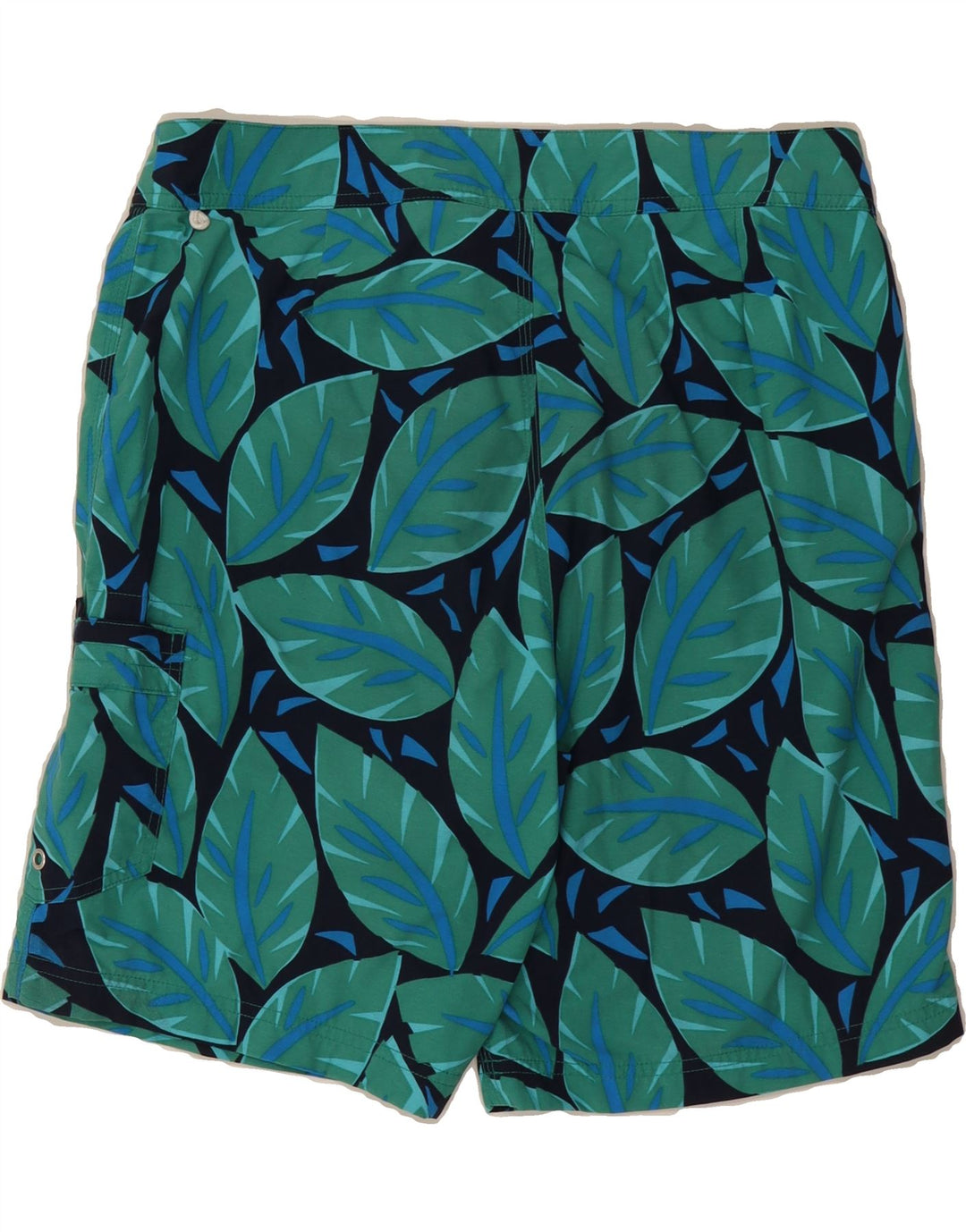 J. CREW Mens Abstract Pattern Swimming Shorts Medium Navy Blue Nylon Vintage J. Crew and Second-Hand J. Crew from Messina Hembry 
