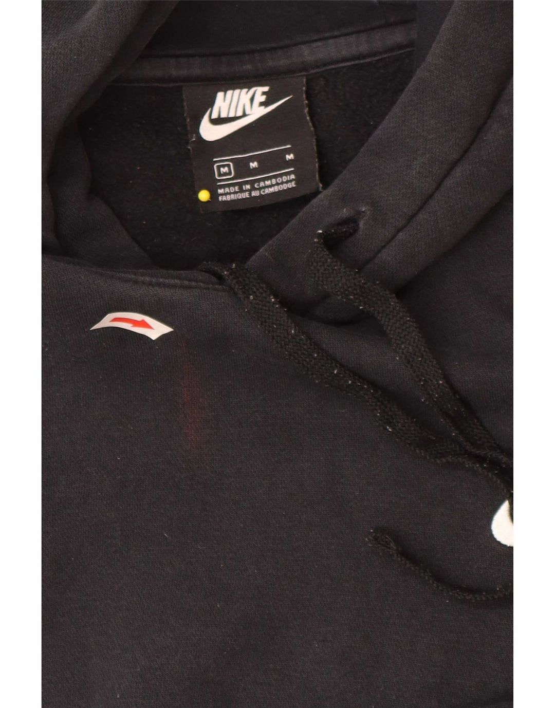 Nike - Sudadera con capucha para hombre (algodón negro mediano)