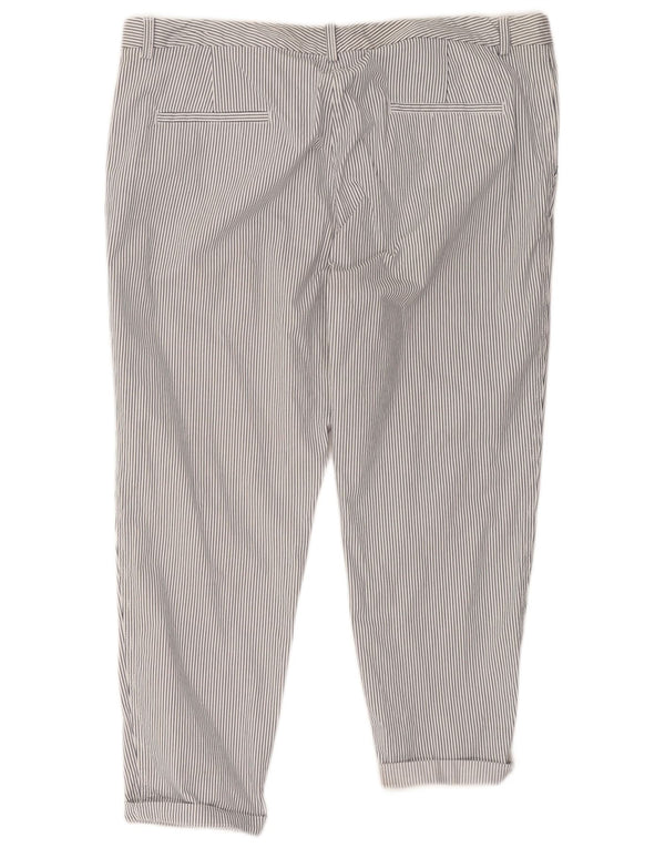 Marks & Spencer Pantalones Cortos para Mujer UK 20 2XL W41 L26 Rayas Blancas