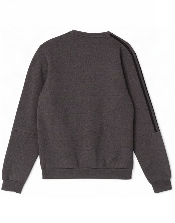 Adidas Hombre Sudadera Jumper Small Gris Algodón
