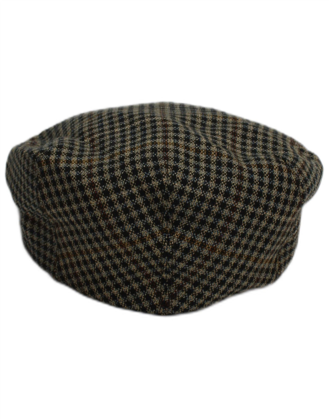 Barbisio Gorra Plana Hombre Marrón Medio Pata De Gallo Clásica