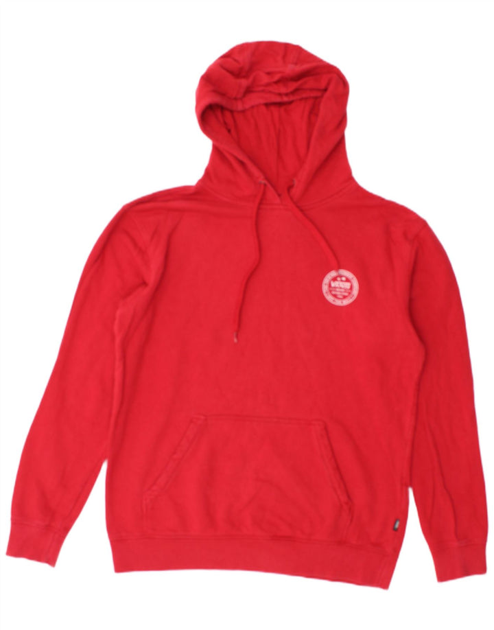 VANS Hombre Graphic Sudadera con capucha Jumper Small Rojo Algodón