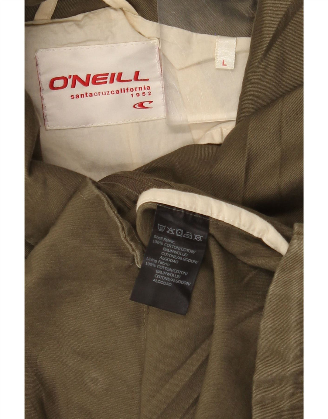 O'NEILL Chaqueta utilitaria para mujer UK 46 Grande Algodón marrón