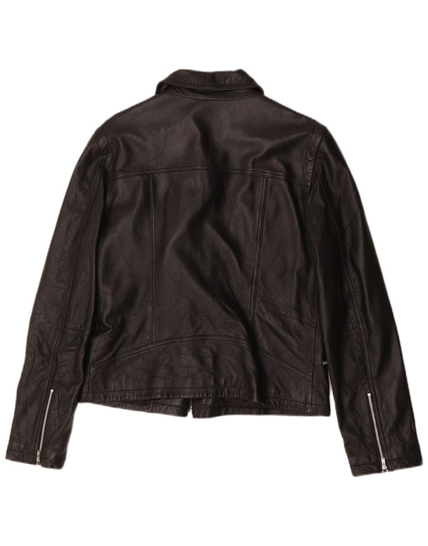 Scooter Chaqueta motera de cuero para mujer IT 42 Medium Black