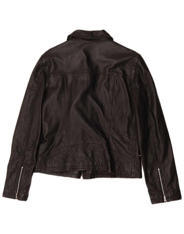 Scooter Chaqueta motera de cuero para mujer IT 42 Medium Black