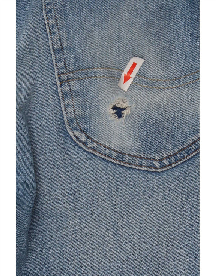Vaqueros Lee Luke Rectos para Hombre W31 L29 Algodón Azul